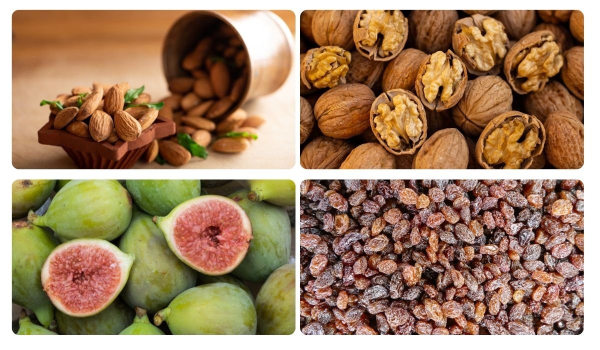 Almonds Walnut Fig raisins
