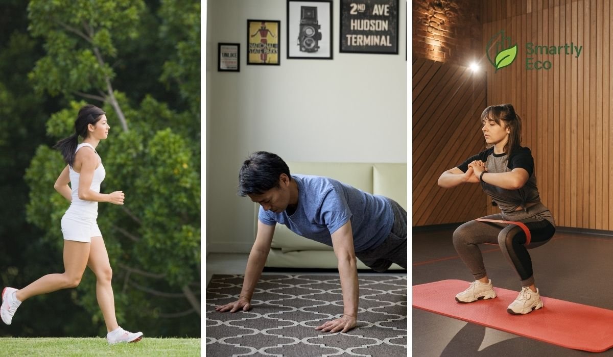 jogging pushups and squats banner