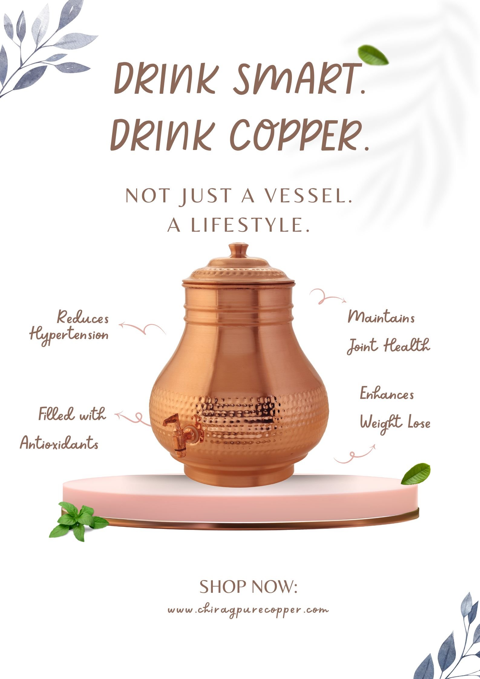 Chirag Pure Copper Surahi Matka Promo