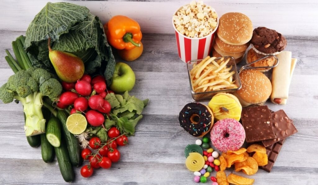 fake healthy food banner