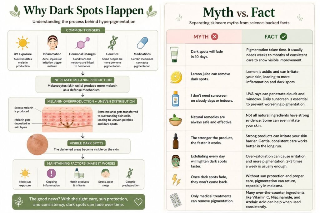 dark spots myths and facts